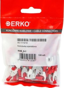 Erko Końcówka widełki izolowana KNE 1mm M6 100szt ERKO 1