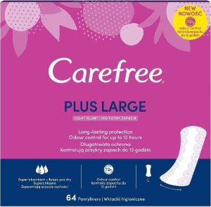 Carefree Plus Large wkładki higieniczne Light Scent 64szt. 1