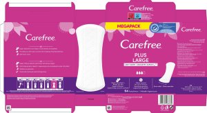 Carefree Plus Large wkładki higieniczne Light Scent 64szt. 13