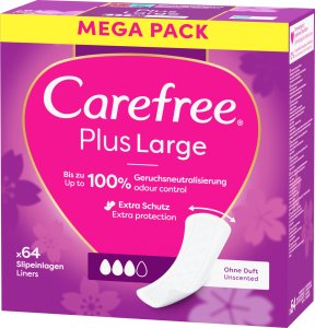 Carefree Plus Large wkładki higieniczne Light Scent 64szt. 15