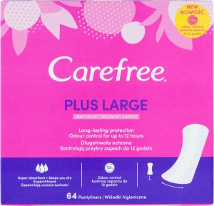 Carefree Plus Large wkładki higieniczne Light Scent 64szt. 2