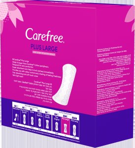 Carefree Plus Large wkładki higieniczne Light Scent 64szt. 6