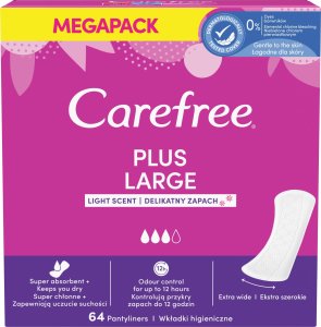 Carefree Plus Large wkładki higieniczne Light Scent 64szt. 7