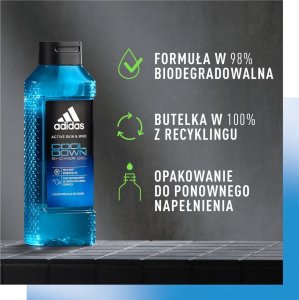 Adidas Adidas Active Skin & Mind Cool Down żel pod prysznic dla mężczyzn 400ml 5