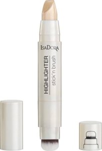IsaDora Highlighter Stick'n Brush rozświetlacz w sztyfcie 21 Sparkling Beige 3.8g 1