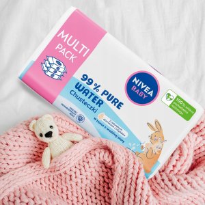 Nivea Chusteczki nawilżane 99% Pure Water 3x57 szt. 4