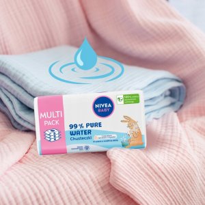 Nivea Chusteczki nawilżane 99% Pure Water 3x57 szt. 9