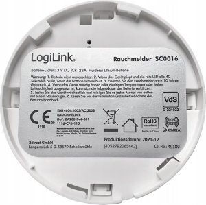 LogiLink LogiLink SC0016 detektor dymu Fotoelektryczne czujniki odbicia Bezprzewodowy 6