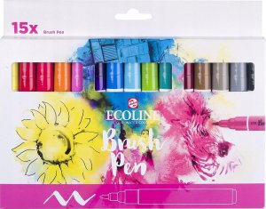 EcoLine Ecoline Brush Pen set | 15 colours 1