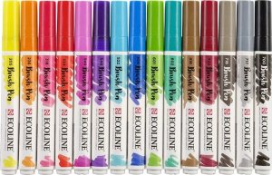 EcoLine Ecoline Brush Pen set | 15 colours 2