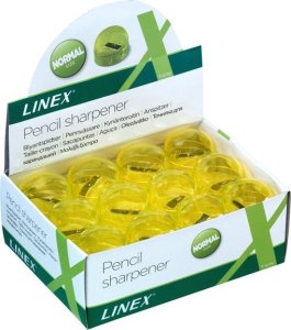 Bantex Temperówka linex ps150 1-otwór żółty 2