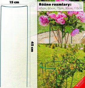 Kadax Podpora Do Roślin Kwiatów Róż Podpórka 3x45cm 5