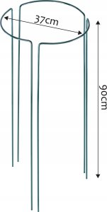 Kadax Podpora Do Roślin Kwiatów Obejma 3x90 + 3x115cm 6