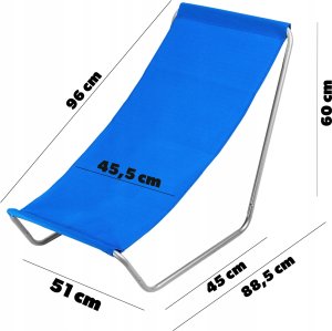 Kadax KADAX Leżak Składany Ogrodowy Fotel Z Pokrowcem 3