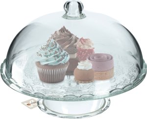 Kadax KADAX Patera Na Ciasto Szklana Z Kloszem 29cm Tort 2