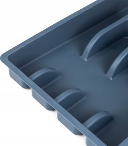 Kadax KADAX Wkład Do Szuflady Plastikowy Organizer sztućce Kuchenny Ciemny Szary 5