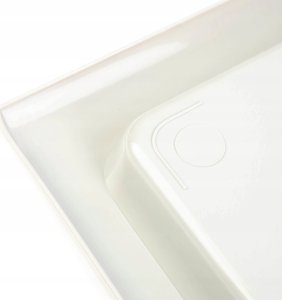 Kadax KADAX Taca Barowa Tacka Kuchenna Plastikowa Kelnerska Duża Biała 6