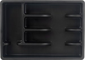 Kadax KADAX Wkład Do Szuflady Plastikowy Organizer Na sztućce Kuchenny Czarny 8