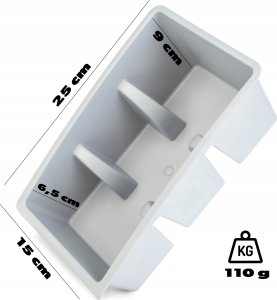 Kadax KADAX Organizer Na Przyprawy Pojemnik Do Szuflady Na Zioła Kuchenny Szary 3