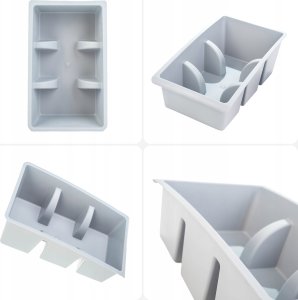 Kadax KADAX Organizer Na Przyprawy Pojemnik Do Szuflady Na Zioła Kuchenny Szary 8