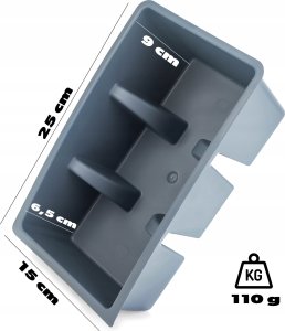 Kadax KADAX Organizer Na Przyprawy Pojemnik Do Szuflady Kuchenny Ciemny Popiel 3