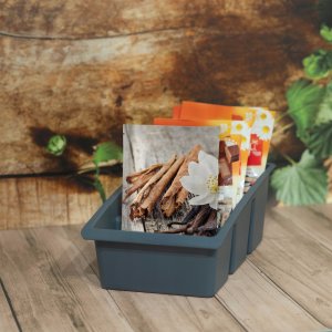 Kadax KADAX Organizer Na Przyprawy Pojemnik Do Szuflady Kuchenny Ciemny Popiel 4