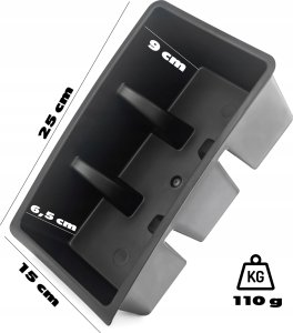 Kadax KADAX Organizer Na Przyprawy Pojemnik Do Szuflady Na Zioła Kuchenny Czarny 3