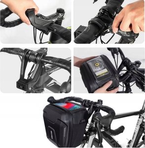 WildMan WILDMAN sakwa rowerowa na kierownicę na zamek GS9 3L czarna 11