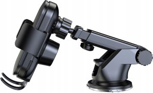 Wozinsky Uchwyt Wozinsky WUMID na telefon z ładowarką indukcyjną 15W na deskę rozdzielczą samochodu - czarny 4