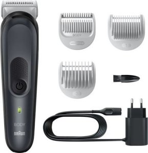 Triton Braun Body Groomer BG3340 Cordless and corded Black/Grey 1