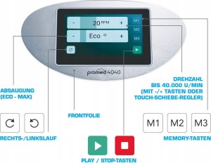 BEAUTY SYSTEM Frezarka Podologiczna Promed 4040 z pochłaniaczem 5