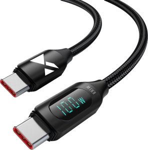 Kabel USB Wozinsky USB-C - USB-C 1 m Czarny (1022016) 1