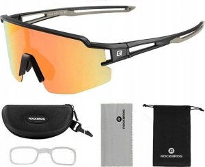 RockBros Okulary rowerowe fotochromowe z ramką i filtrami UV 400 UVA i UVB czarne ROCKBROS 13