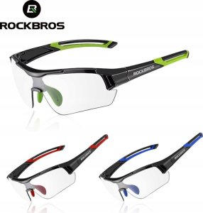RockBros Okulary rowerowe fotochromowe z ramką i filtrami UV 400 UVA i UVB czarne ROCKBROS 19