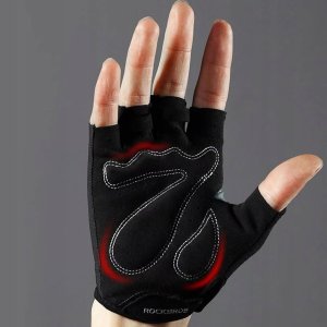 RockBros Rękawiczki rowerowe bez palców rozmiar M szare ROCKBROS 3