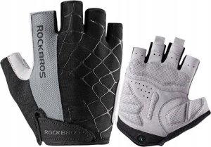 RockBros Rękawiczki rowerowe bez palców szybkie sciąganie rozmiar XL szare ROCKBROS 1