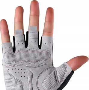 RockBros Rękawiczki rowerowe bez palców szybkie sciąganie rozmiar M szare ROCKBROS 4