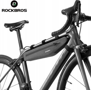 RockBros Długa sztywna torba rowerowa wodoodporna mocowany do ramy 1.5L szara ROCKBROS 3