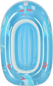 Bestway BESTWAY 34037 Kółko do pływania dla niemowląt koło pontonik dla dzieci dmuchany z siedziskiem łódka ponton niebieski 3+ 45kg 4