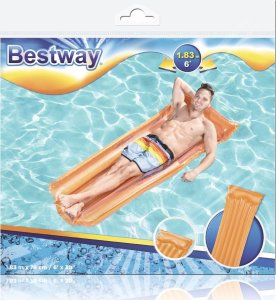 Bestway BESTWAY 44013 Materac dmuchany do pływania plażowy do basenu pomarańczowy 4