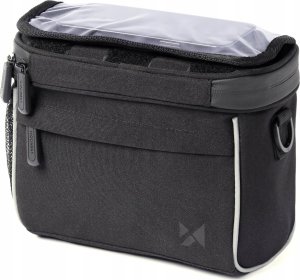 Triton Torba rowerowa na kierownicę do nawigacji z paskiem na ramię czarna WOZINSKY 5