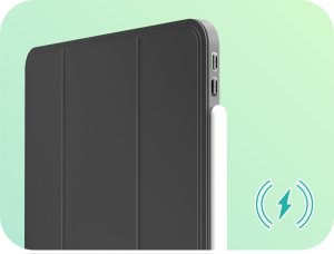 Etui na tablet Hello Case Etui do iPad 7 / 8 / 9 10.2" cala SMART PENCIL (Czarne,Silikonowe,Pancerne) 5