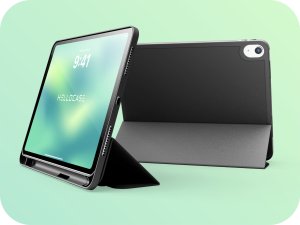 Etui na tablet Hello Case Etui do iPad 7 / 8 / 9 10.2" cala SMART PENCIL (Czarne,Silikonowe,Pancerne) 6