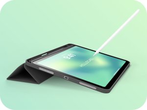 Etui na tablet Hello Case Etui do iPad 7 / 8 / 9 10.2" cala SMART PENCIL (Czarne,Silikonowe,Pancerne) 7