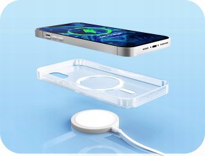 Hello Case Etui magsafe do iPhone 12 MINI magnetyczne przezroczyste SZKŁO HARTOWANE 2