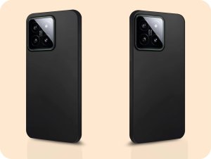 Hello Case ETUI DO XIAOMI 14 GUMOWE OBUDOWA CZARNE MATOWE SILIKON POKROWIEC SLIM COVER 6
