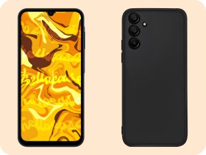 Hello Case Etui do Samsung Galaxy A15 (Czarne, Matowe, Obudowa Slim, Silikon) 4