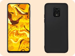 Hello Case Etui do Xiaomi Redmi Note 9 Pro (Czarne, Matowe, Obudowa, Silikon) SZKŁO 4