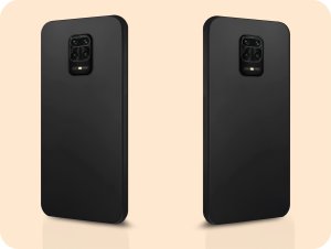 Hello Case Etui do Xiaomi Redmi Note 9 Pro (Czarne, Matowe, Obudowa, Silikon) SZKŁO 6