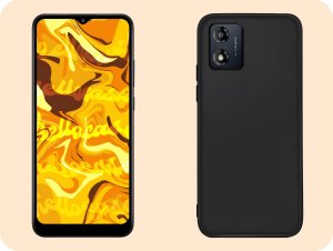 Hello Case Etui do Motorola Moto E13 (Czarne, Matowe, Obudowa Slim, Silikon) SZKŁO 4